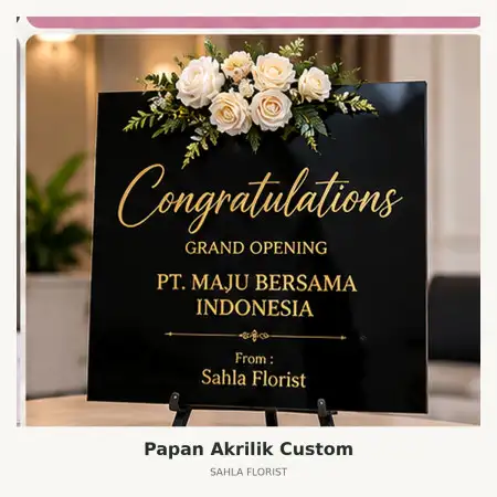 Papan Bunga Akrilik Pluit